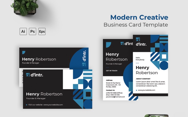 Modern Creative Business Card Corporate Identity