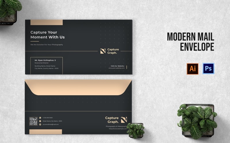 Modern Mail Envelope Template Corporate Identity