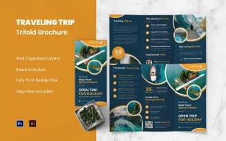 Traveling Trip Trifold Brochure
