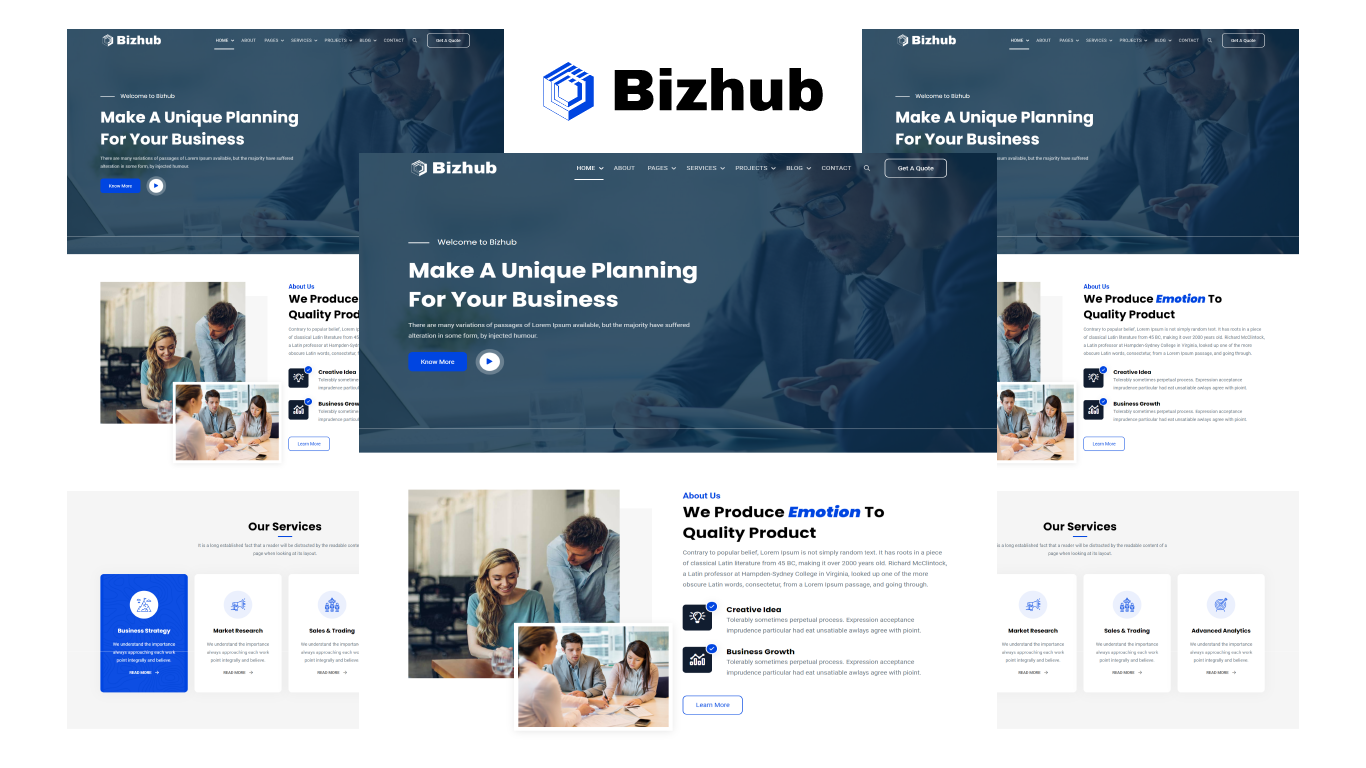 Bizhub-Business and Corporate Html5 Template
