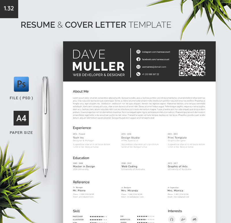 Template #208670 Cleancv Coverletter Webdesign Template - Logo template Preview