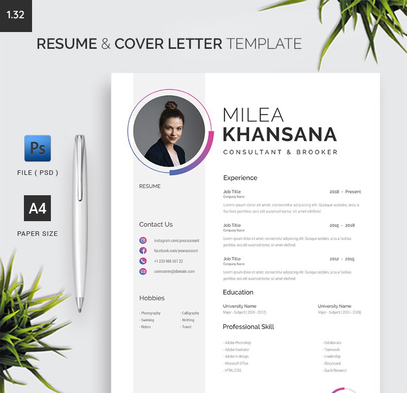 Template #208672 Cleancv Coverletter Webdesign Template - Logo template Preview