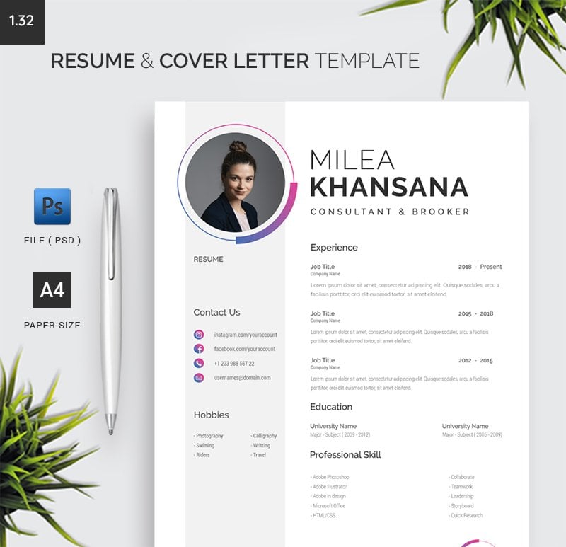 Kit Graphique #208672 A4resume Cleancv Divers Modles Web - Logo template Preview