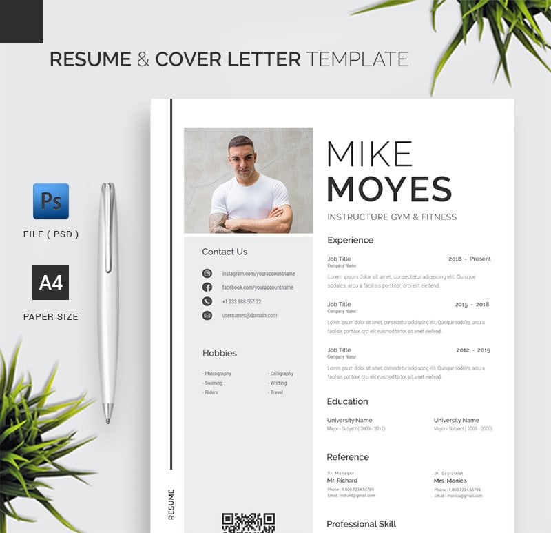 Kit Graphique #208673 A4resume Cleancv Divers Modles Web - Logo template Preview