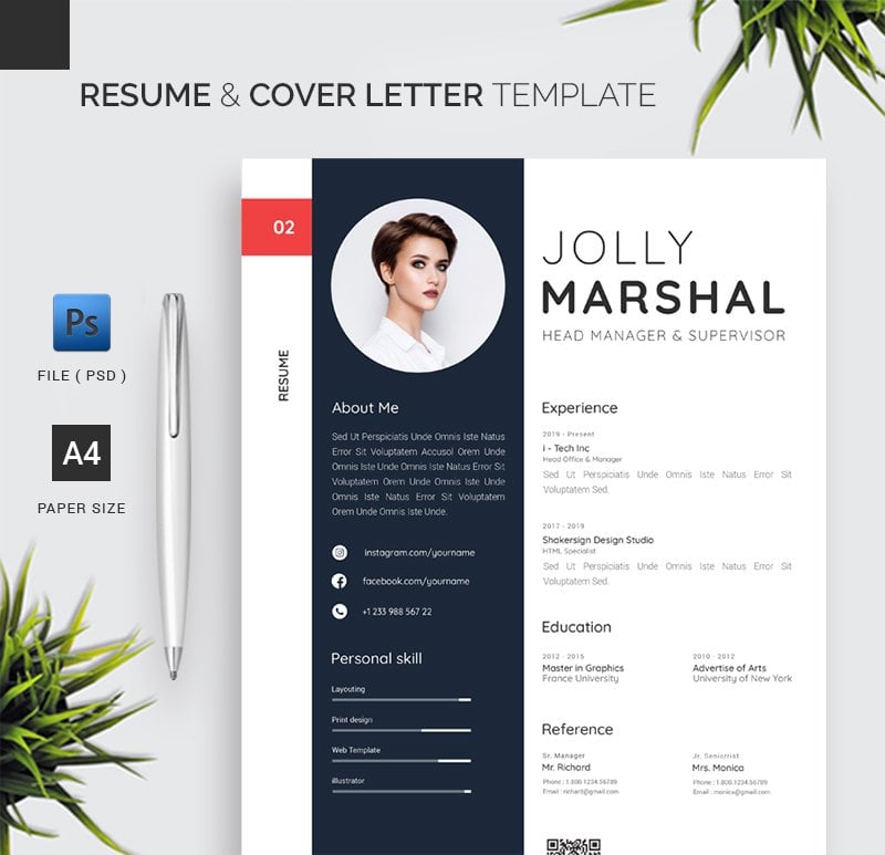 Kit Graphique #208674 A4resume Cleancv Divers Modles Web - Logo template Preview