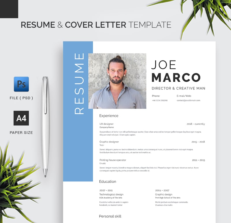 Template #208675 Cleancv Coverletter Webdesign Template - Logo template Preview