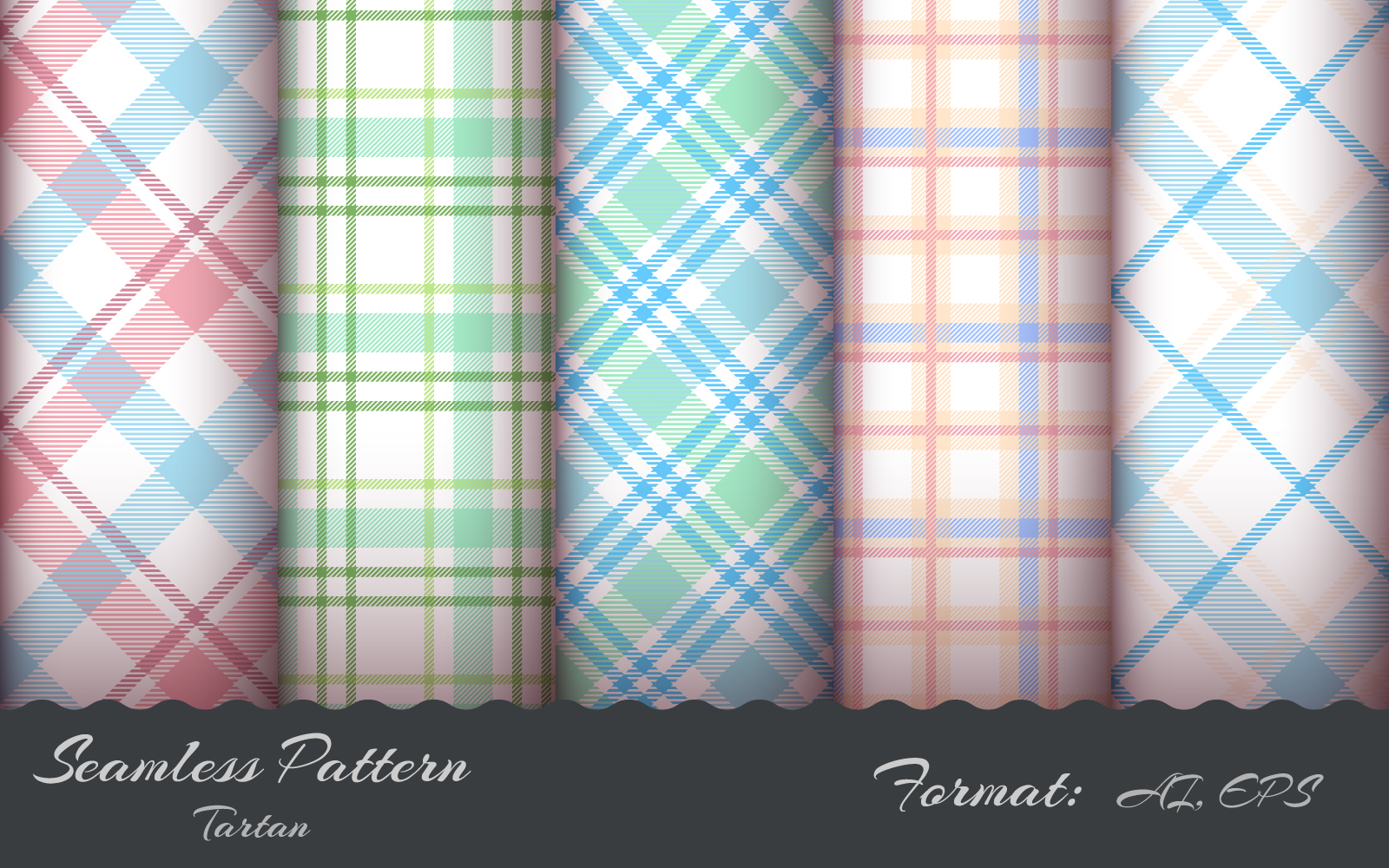 Kit Graphique #208690 Seamless Tartan Web Design - Logo template Preview