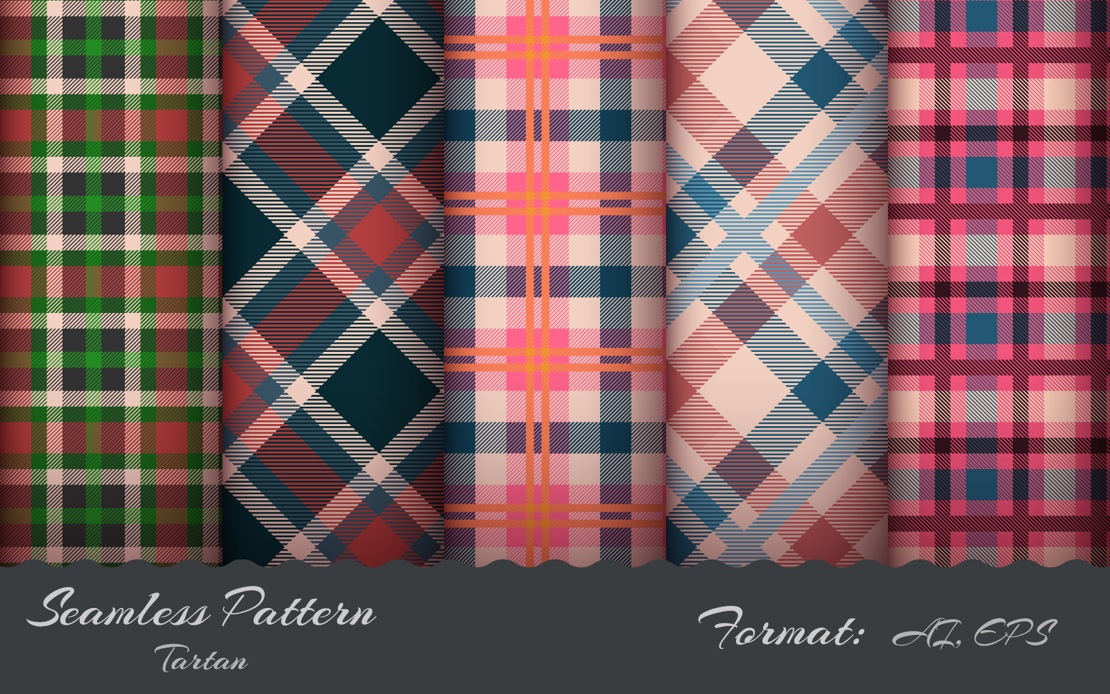 Kit Graphique #208691 Seamless Tartan Web Design - Logo template Preview