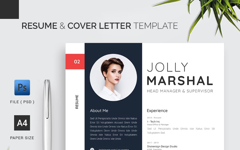 Resume & Cover Letter Template 1.40 Resume Template