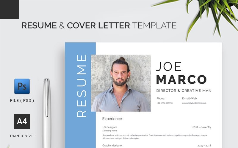 Resume & Cover Letter Template 1.41 Resume Template