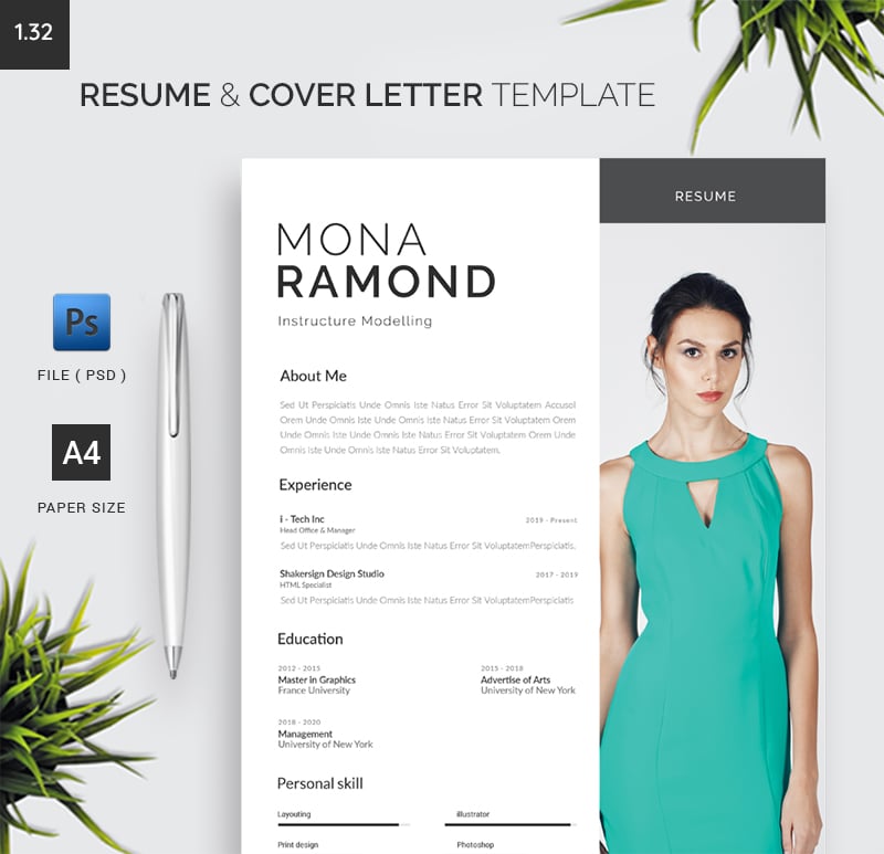 Kit Graphique #208713 A4resume Cleancv Divers Modles Web - Logo template Preview