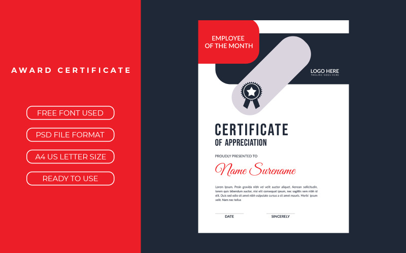 Elegant certificate template design Certificate Template