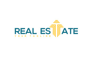 Real Estate Text Logo Template