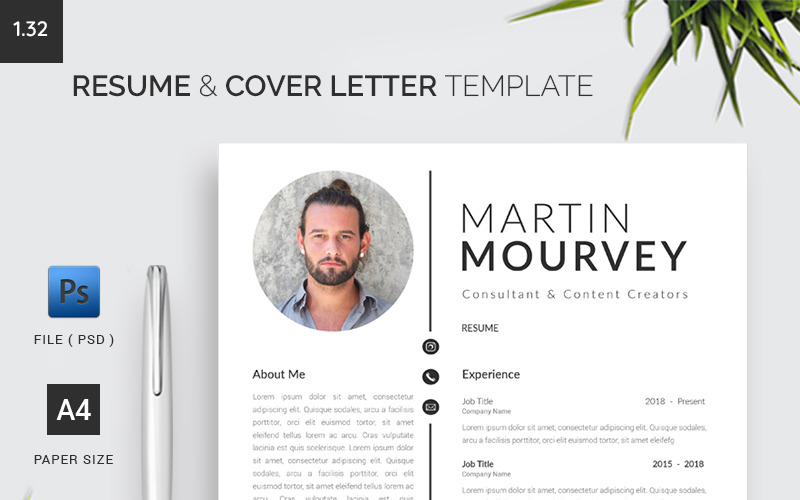 Resume & Cover Letter Template 1.32 Resume Template