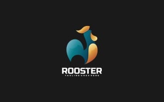 Rooster Gradient Color Logo Templates
