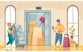 Moving New House 210312641 Vector Illustration Concept