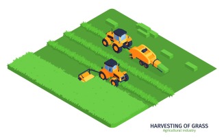 Isometric Agricultural 210350413 Vector Illustration Concept