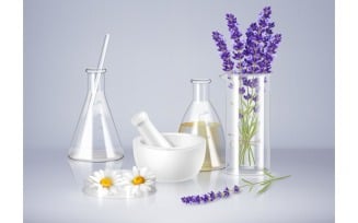 Aromatherapy Realistic Composition 2 210321125 Vector Illustration Concept