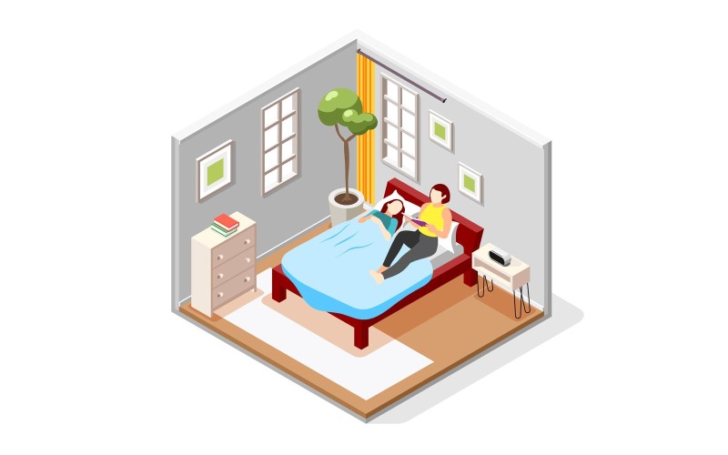 International Day Of Families Isometric Composition 210330113 Vector Illustration Concept