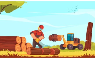 Lumberjack 210312627 Vector Illustration Concept