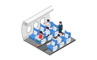 Airport Terminal Isometric Composition 4 210360730 Vector Illustration Concept
