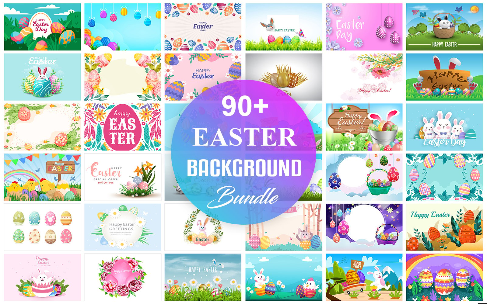 Kit Graphique #209445 Happy Easter Divers Modles Web - Logo template Preview