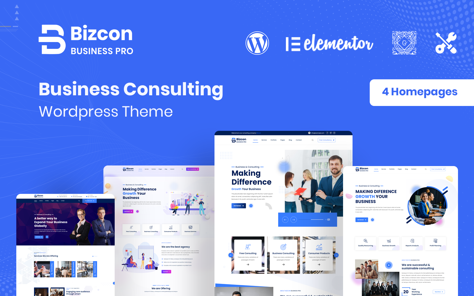 Bizcon - Business Consulting WordPress Theme