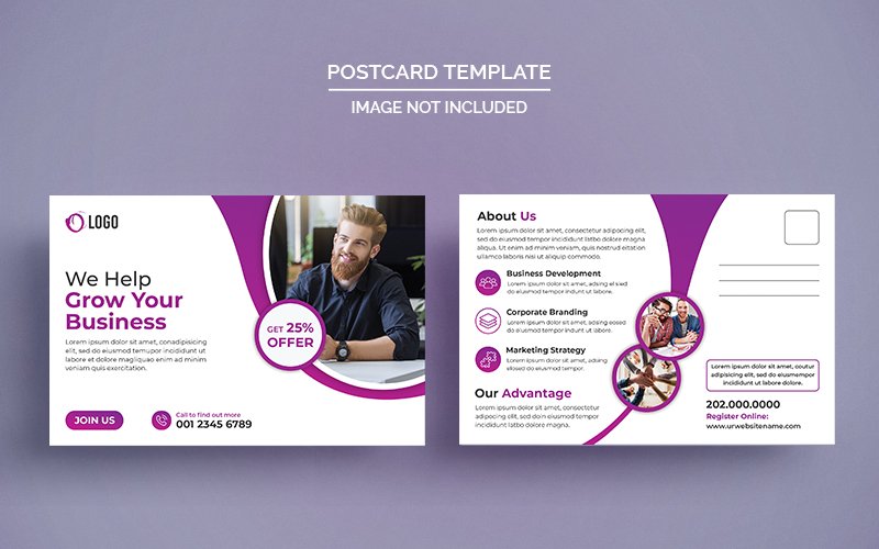 Template #209477 Postcard Design Webdesign Template - Logo template Preview