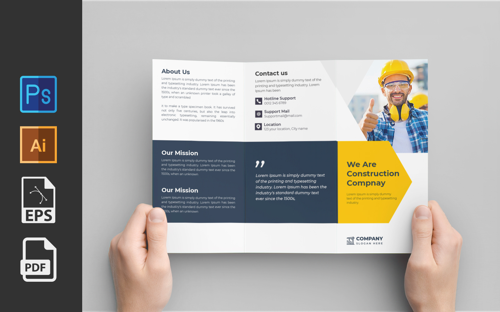 Template #209489 Reporttrifold Brochuremoderndatabookletinformationdocumentpage Webdesign Template - Logo template Preview