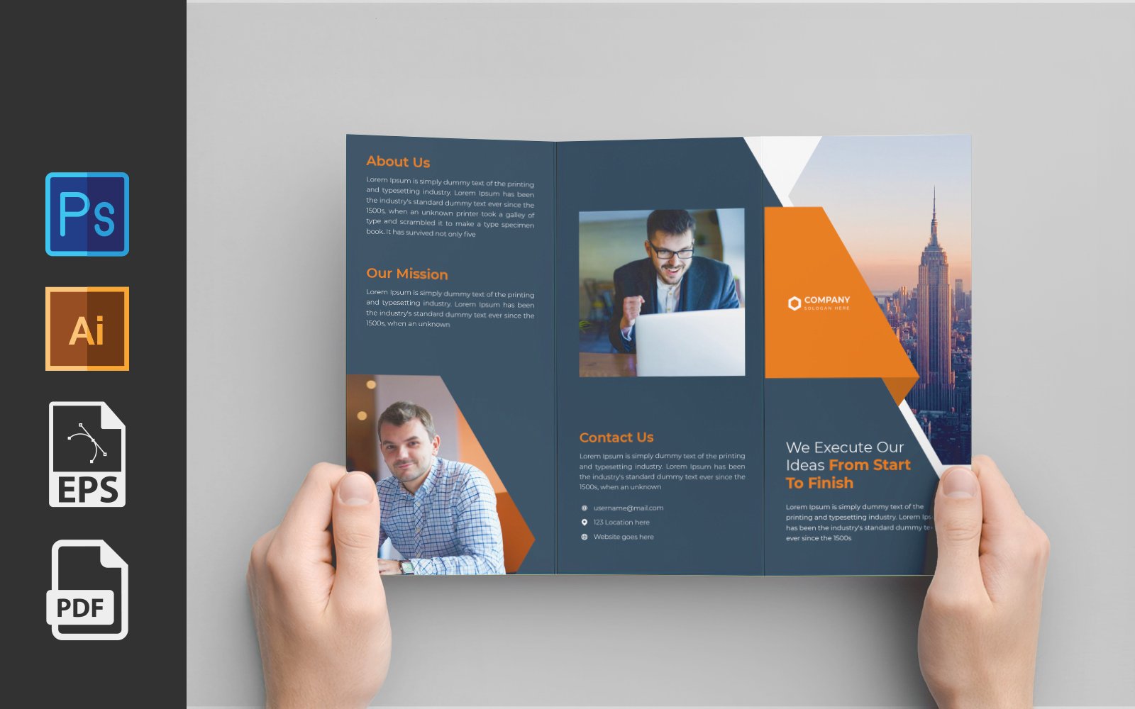 Template #209495 Reporttrifold Brochuremoderndatabookletinformationdocumentpage Webdesign Template - Logo template Preview