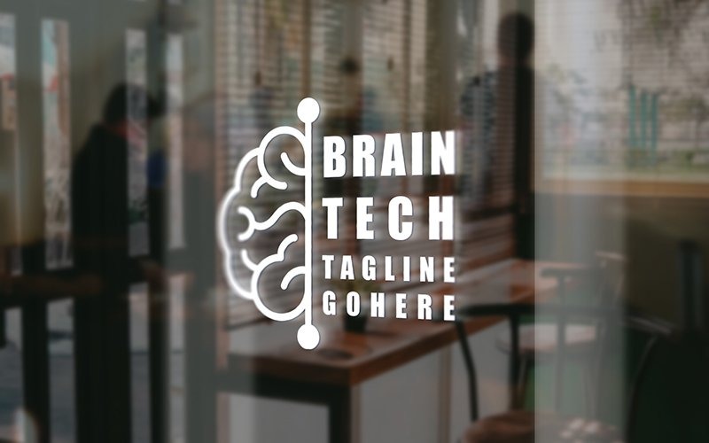 Brain Tech Professional Logo Logo Template