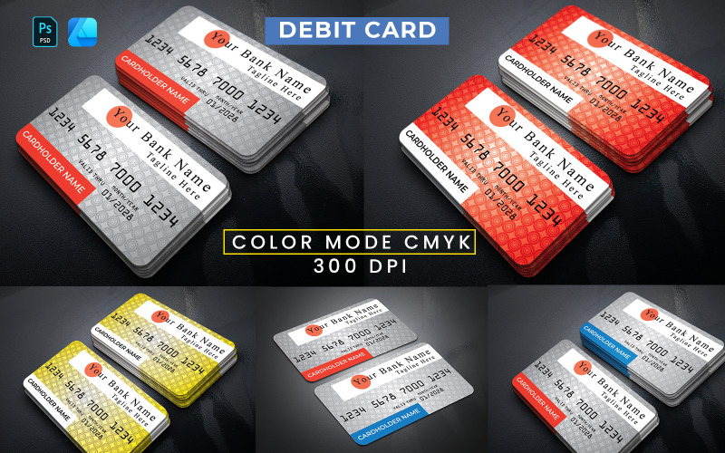 Debit Card Corporate Identity Templete