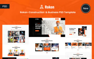 Rokon-Construction & Business PSD Template.