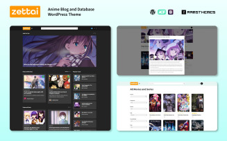 ZETTAI - Anime Blog and Database WordPress Theme