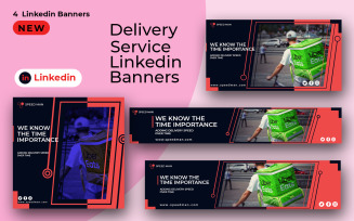 Delivery Service LinkedIn Banners Social Media
