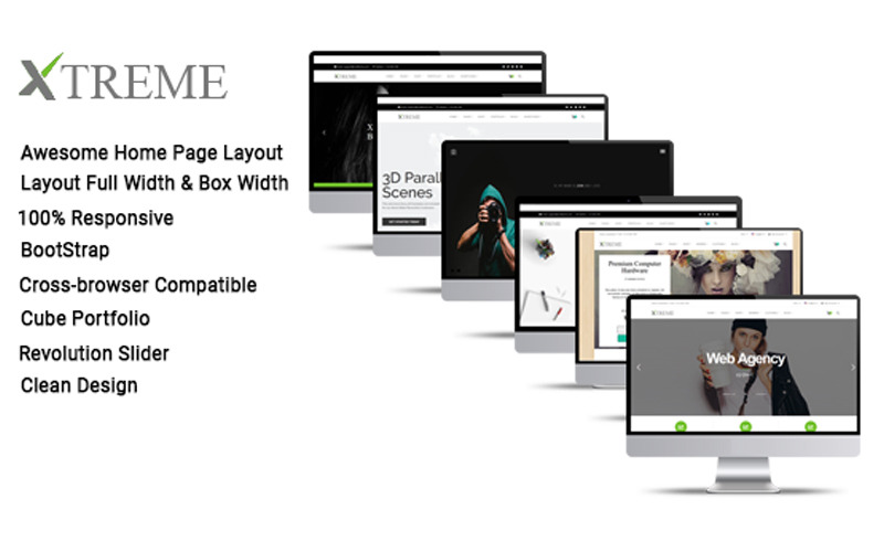 Xtreme Multipurpose Bootstrap HTML5 Template Website Template