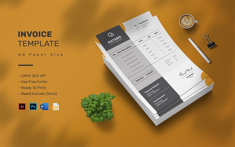 Template #209619 Billing Stationery Webdesign Template - Logo template Preview