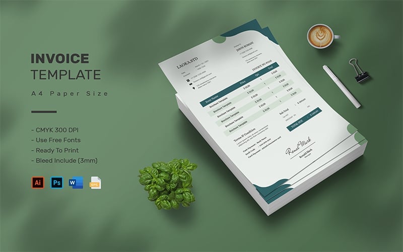 Template #209621 Billing Stationery Webdesign Template - Logo template Preview