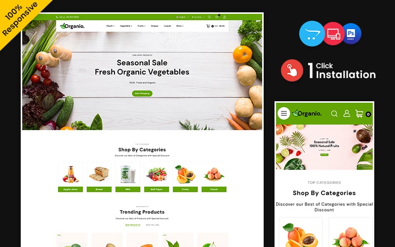 Template #209644 Clean Food Webdesign Template - Logo template Preview