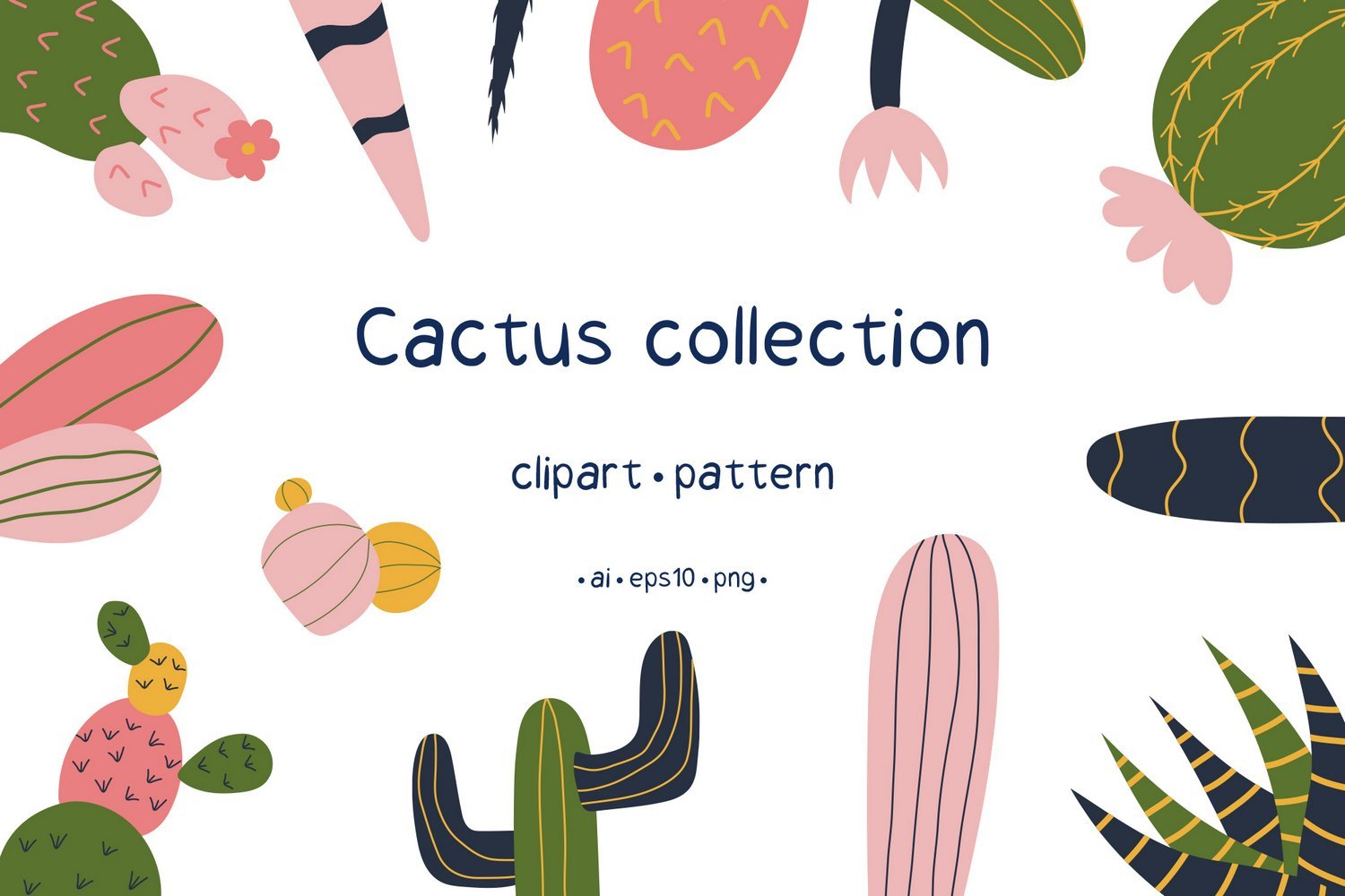 Kit Graphique #209660 Cactus Succulent Divers Modles Web - Logo template Preview