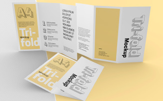 Trifold Brochure Mockup 03 Graphic
