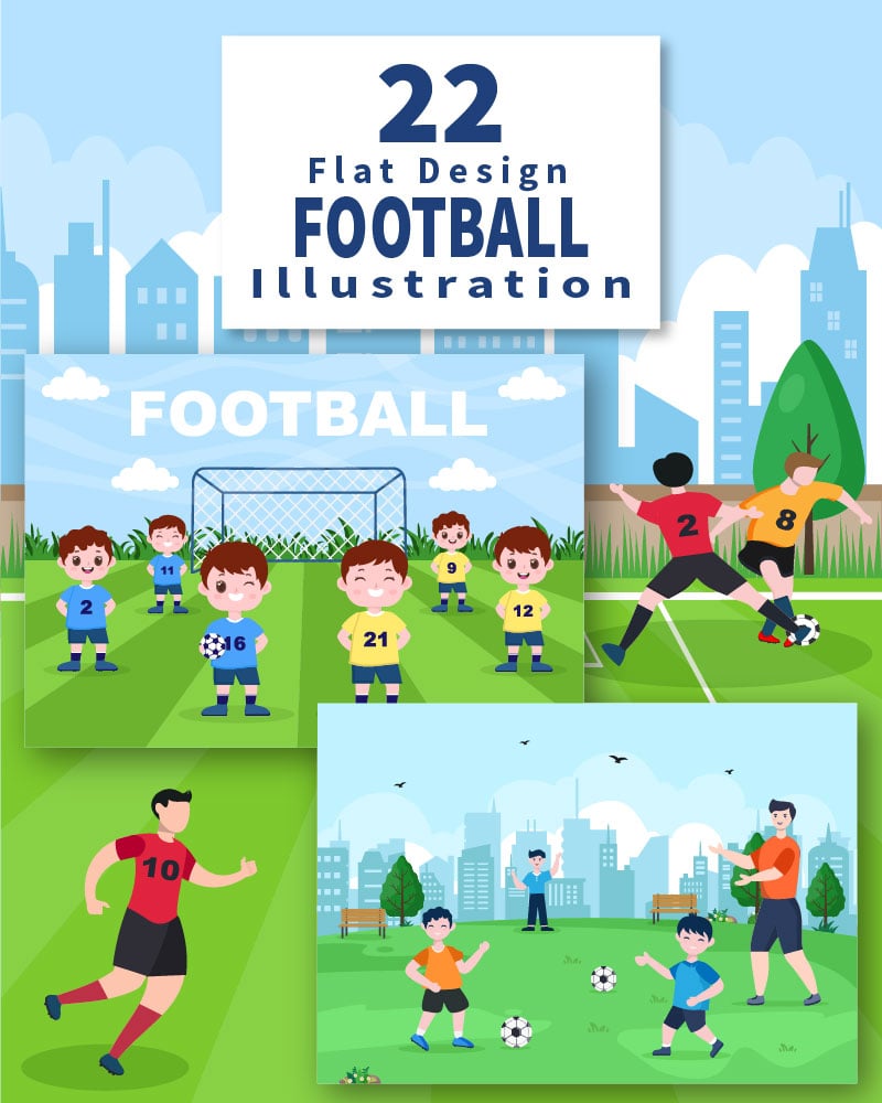 Kit Graphique #209713 Ball Football Divers Modles Web - Logo template Preview