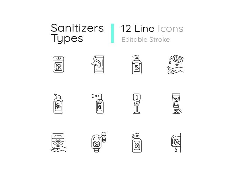 Kit Graphique #209785 Linear Icon Divers Modles Web - Logo template Preview