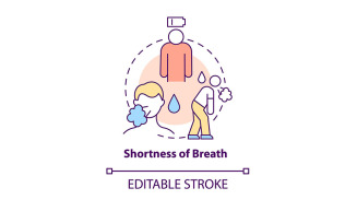 Breath Sortness Concept Icon