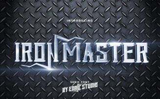 Iron Master Unique Display Font