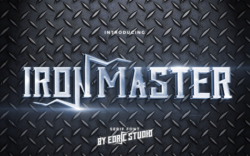 Iron Master Unique Display Font