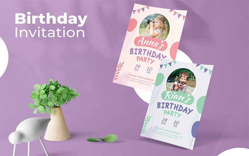 Kit Graphique #209812 Birthday Invitation Divers Modles Web - Logo template Preview