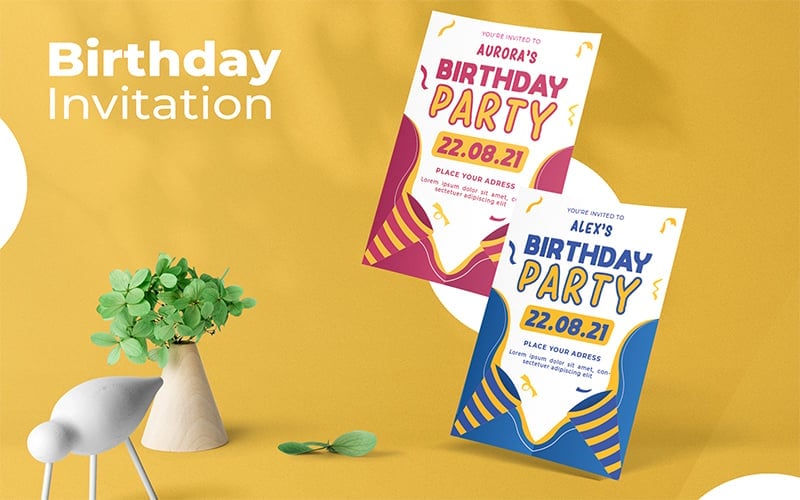 Kit Graphique #209814 Birthday Invitation Divers Modles Web - Logo template Preview