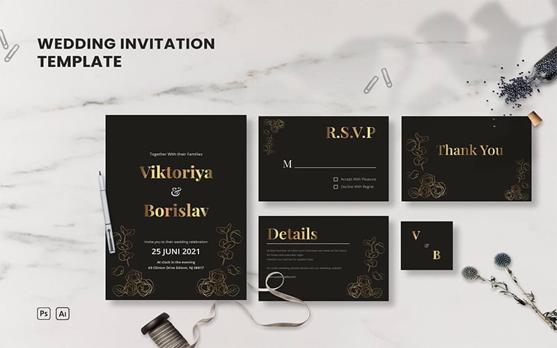 Template #209825 Invitation Party Webdesign Template - Logo template Preview