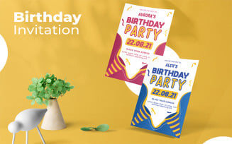Birthday Party Alex - Invitation Template